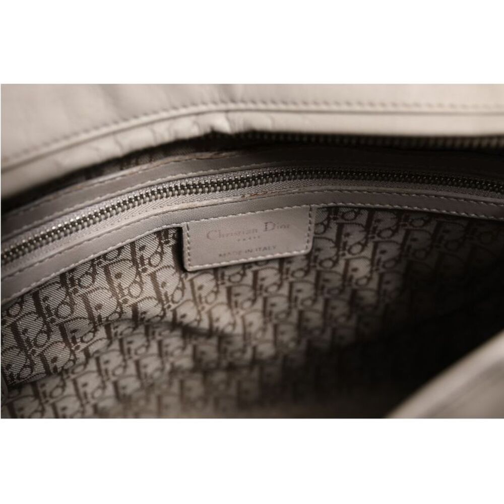 Christian Dior Lady Dior Large Grey Cannage Lambskin Women's Bag - Picture 5 of 6